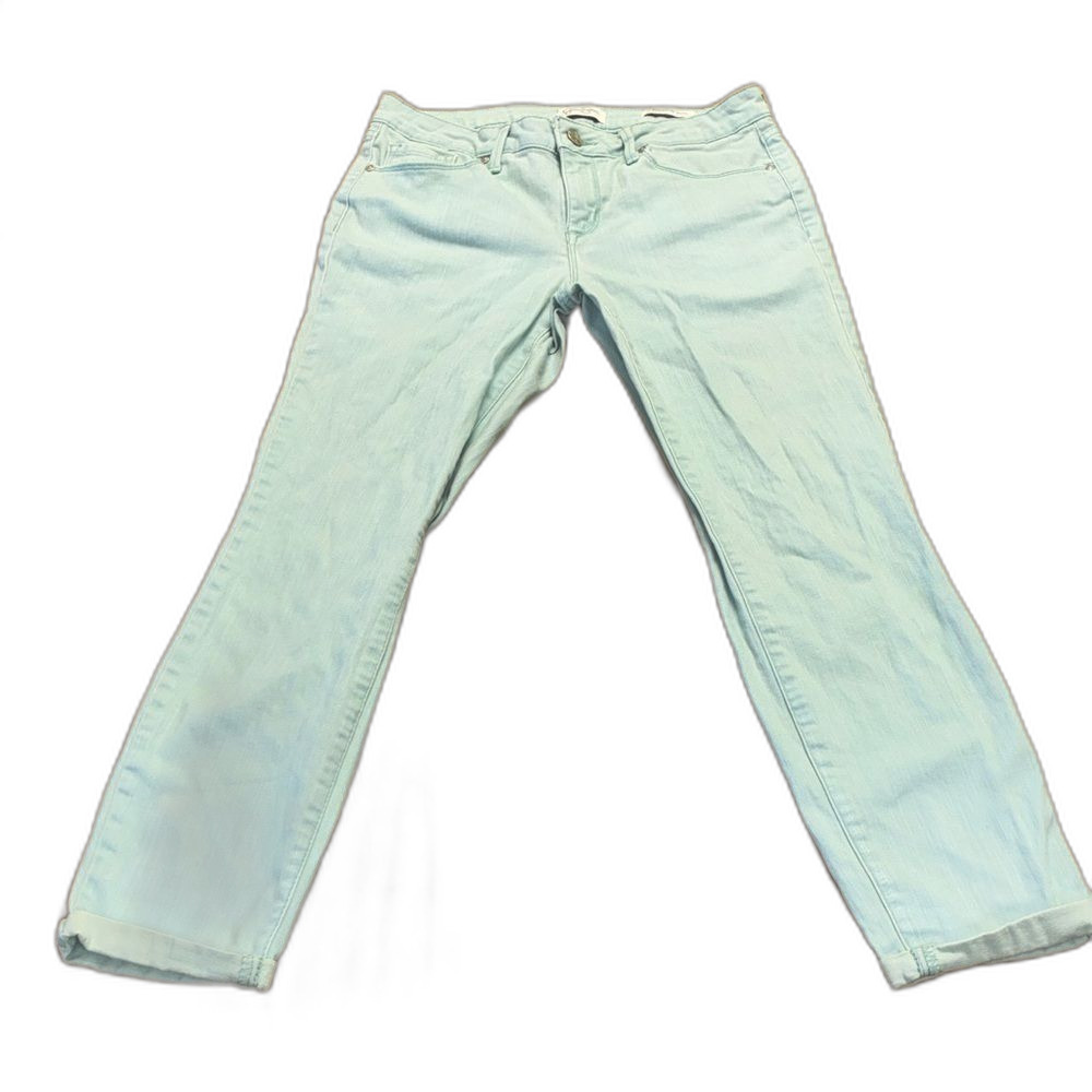 Jessica Simpson Rolled Crop Skinny Jeans – Mint Green